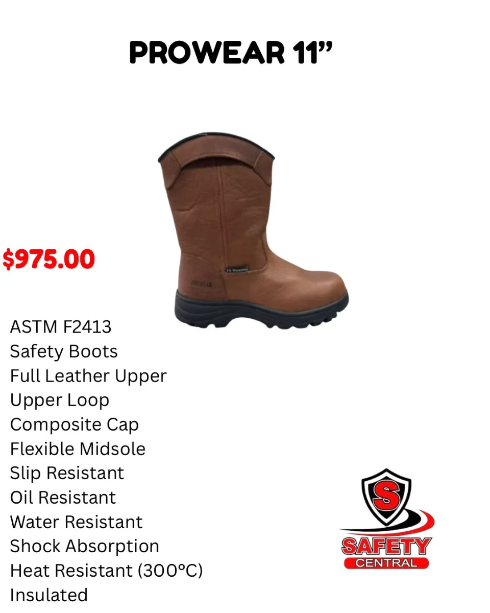 Prowear 11" Slip On Safety Boot